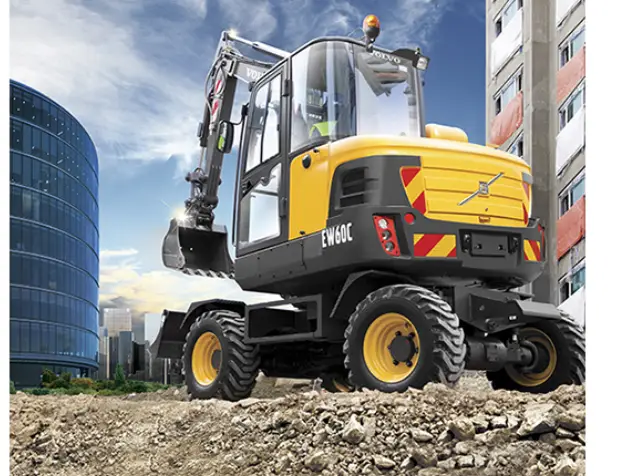 колышный экскаватор volvo ew60c 02